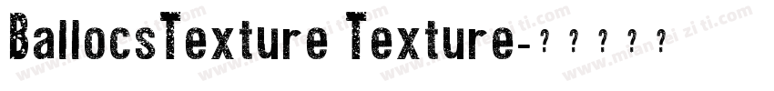 BallocsTexture Texture字体转换